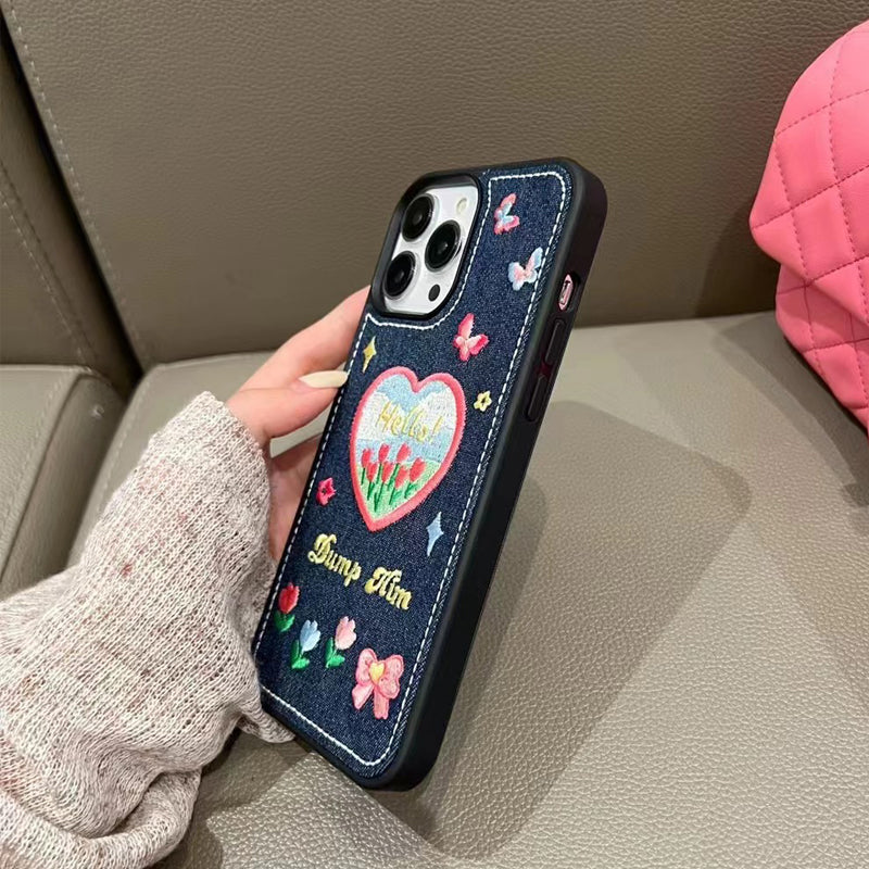 〖i503〗刺繍入りスマホケース,アイフォン 13 ケース,iphone13 ケース おしゃれ,iPhone 14 14Pro