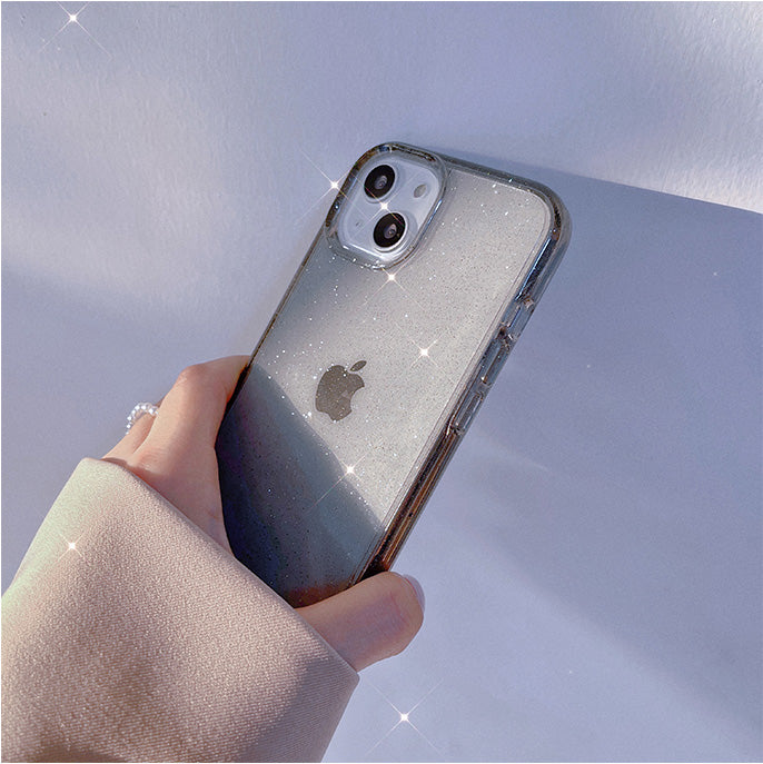 〖i365〗キラキラ透明電話ケース/iPhone 13スマホケース/かわいいスマホケース
