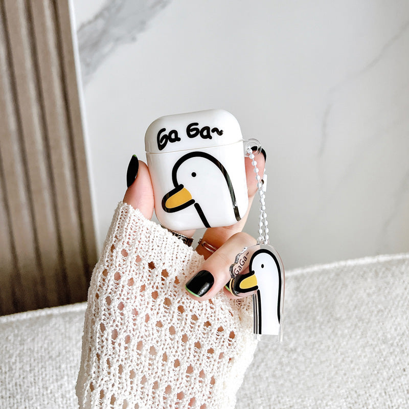 〖A039〗漫画かわいいアヒルケース Airpods 1/2ケース/ Airpods Proケース