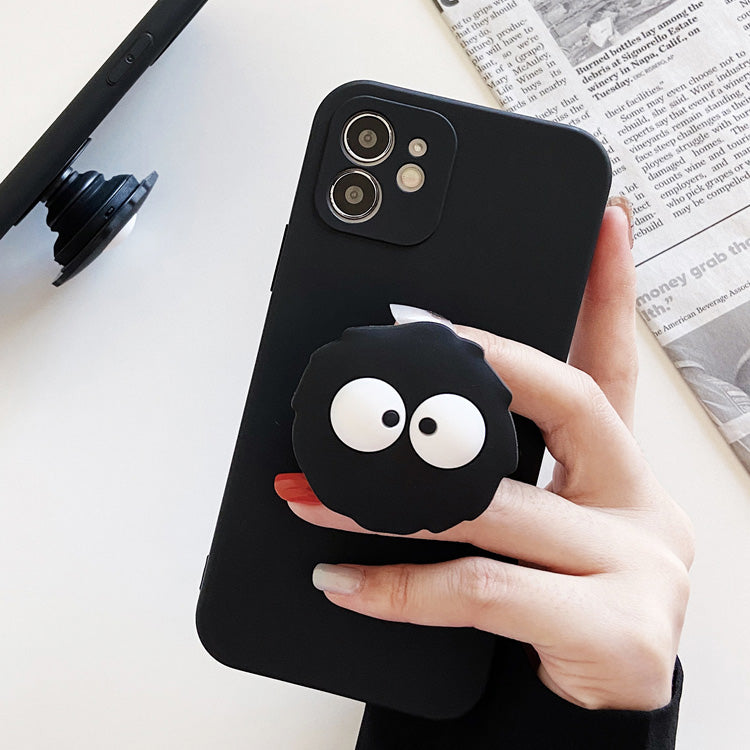 〖i595〗スタイリッシュなブラック ブリケット クロスボディ iPhone 14 スマート ケース