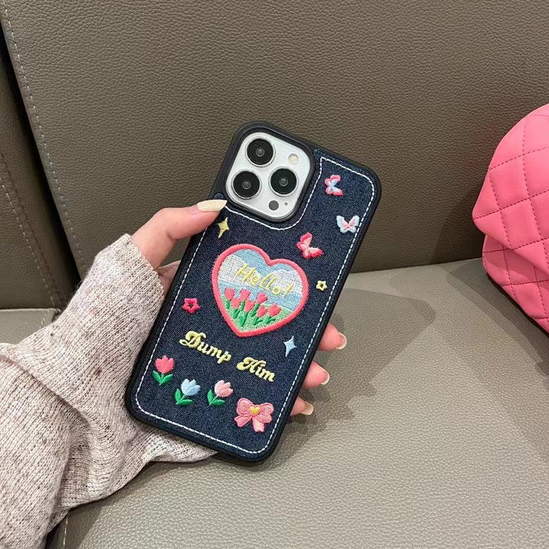 〖i503〗刺繍入りスマホケース,アイフォン 13 ケース,iphone13 ケース おしゃれ,iPhone 14 14Pro