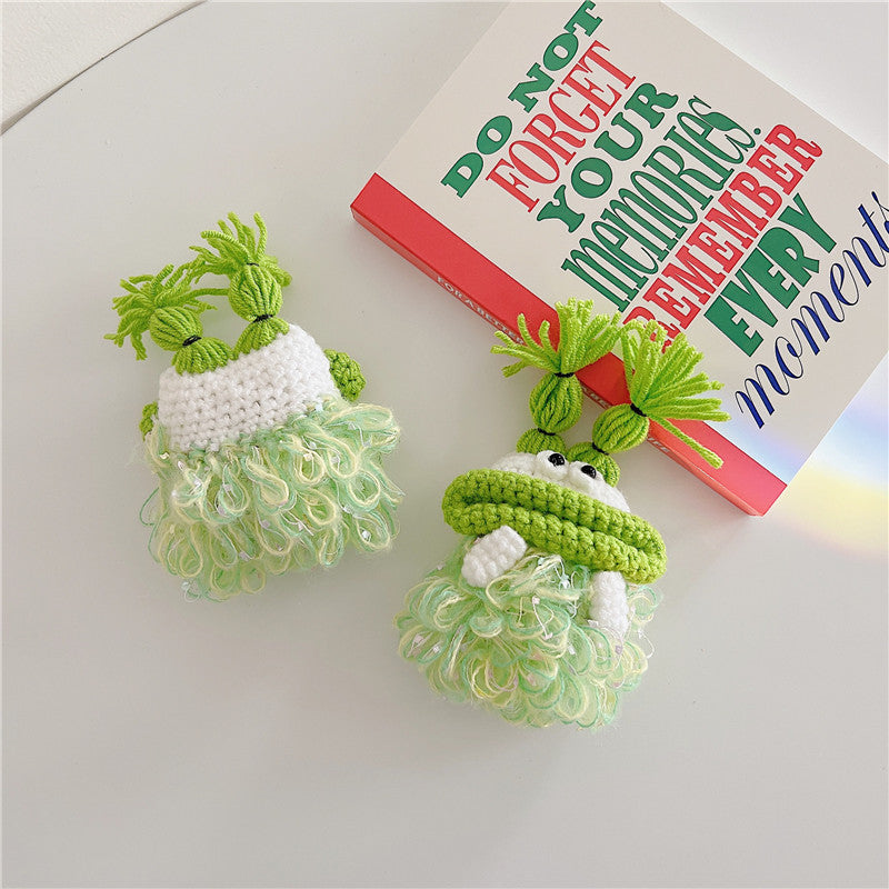 〖A022〗AirPodsケース1/2 ぬいぐるみ口 AirPodsPro ケースイヤホンケース