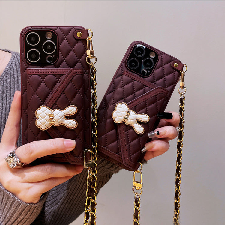 〖i599〗iPhone 14 Pro ケース ベルト付き ショルダー 肩掛け 斜めがけ 皮革カバー 背面カード収納 耐久性 おしゃれ ブラケ 落下防止