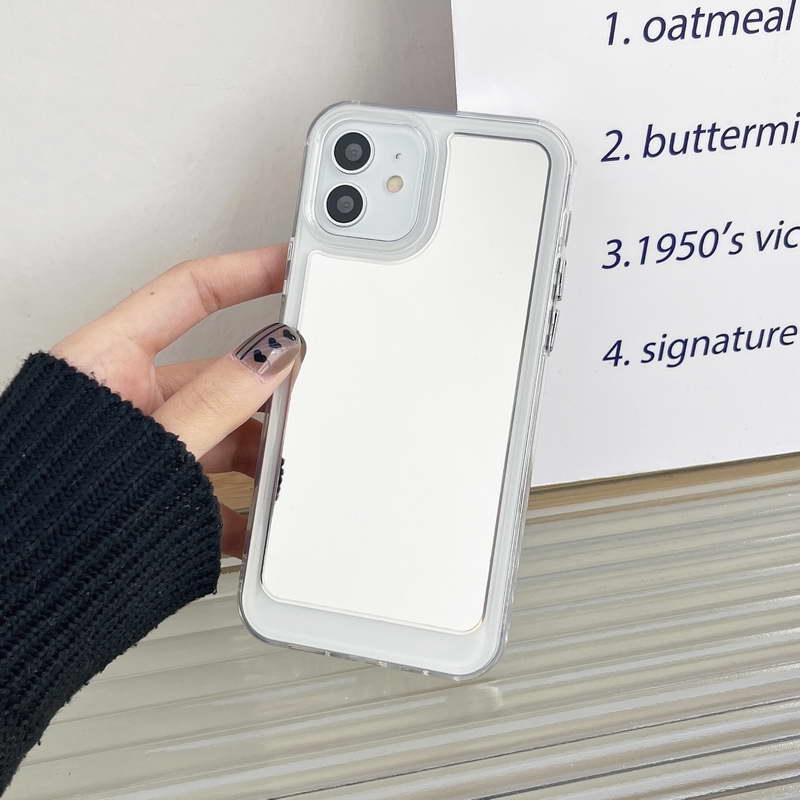 〖i610〗iPhone 14ケース iPhone 12 13カバー ミラーケース 鏡面加工 スマホケース スマホカバ