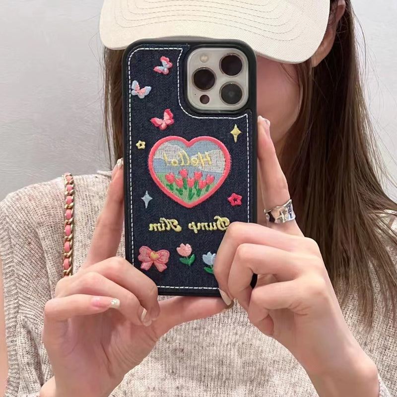 〖i503〗刺繍入りスマホケース,アイフォン 13 ケース,iphone13 ケース おしゃれ,iPhone 14 14Pro