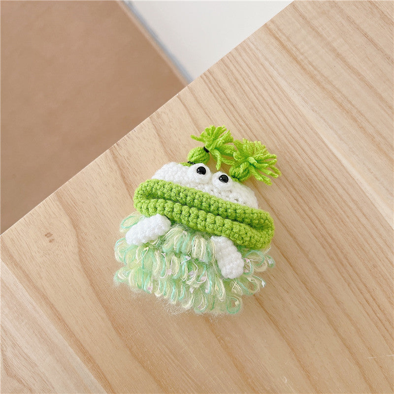 〖A022〗AirPodsケース1/2 ぬいぐるみ口 AirPodsPro ケースイヤホンケース