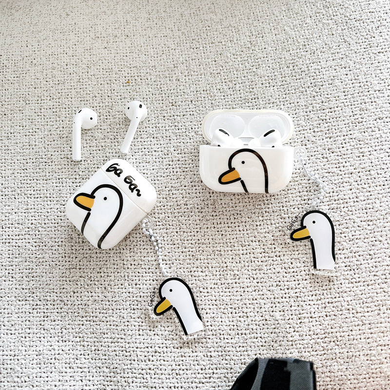 〖A039〗漫画かわいいアヒルケース Airpods 1/2ケース/ Airpods Proケース