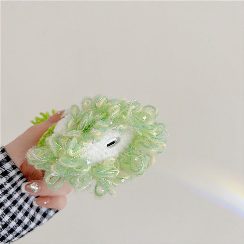 〖A022〗AirPodsケース1/2 ぬいぐるみ口 AirPodsPro ケースイヤホンケース