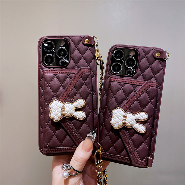 〖i599〗iPhone 14 Pro ケース ベルト付き ショルダー 肩掛け 斜めがけ 皮革カバー 背面カード収納 耐久性 おしゃれ ブラケ 落下防止