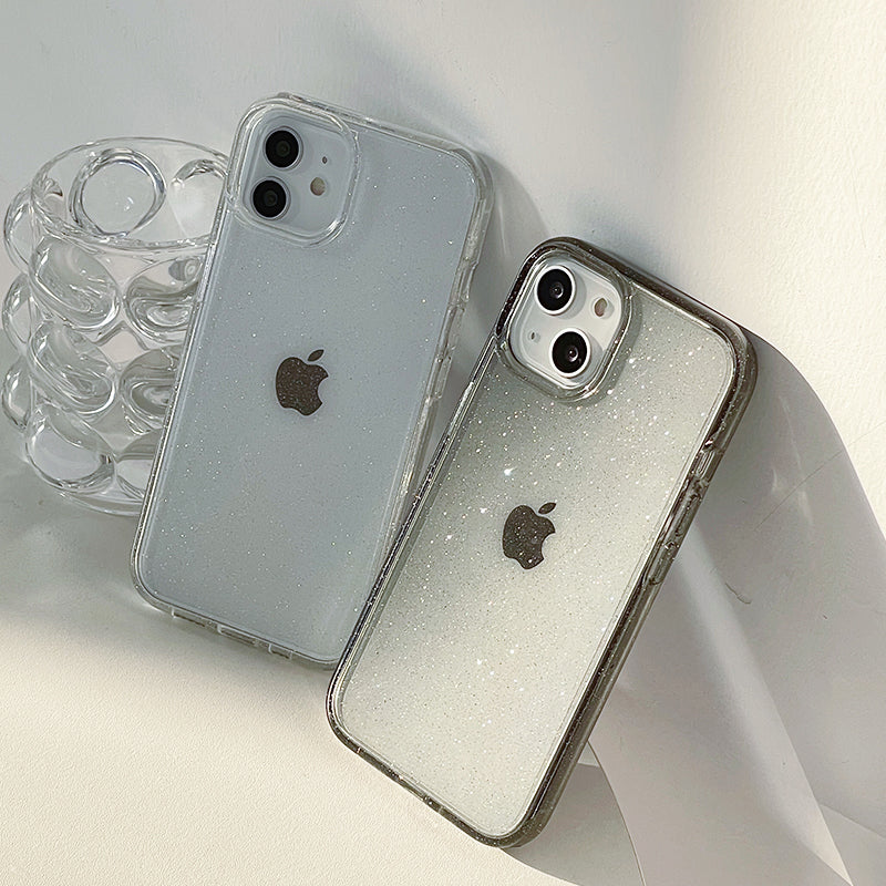 〖i365〗キラキラ透明電話ケース/iPhone 13スマホケース/かわいいスマホケース