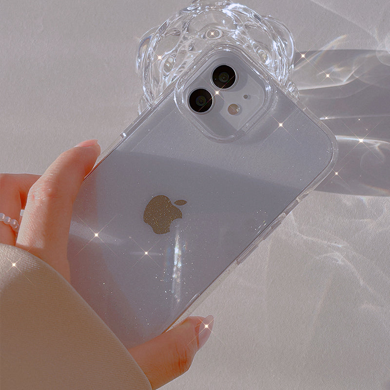 〖i365〗キラキラ透明電話ケース/iPhone 13スマホケース/かわいいスマホケース