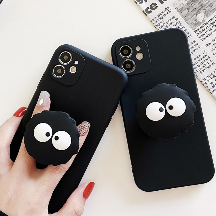 〖i595〗スタイリッシュなブラック ブリケット クロスボディ iPhone 14 スマート ケース