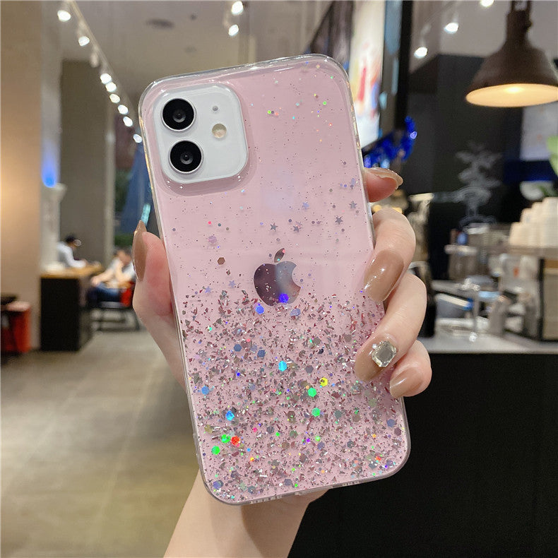 〖i490〗スマホケース 韓国 透明,キラキラスマホケース iPhone 13 13Pro 13Pro Max ケース おしゃれ　