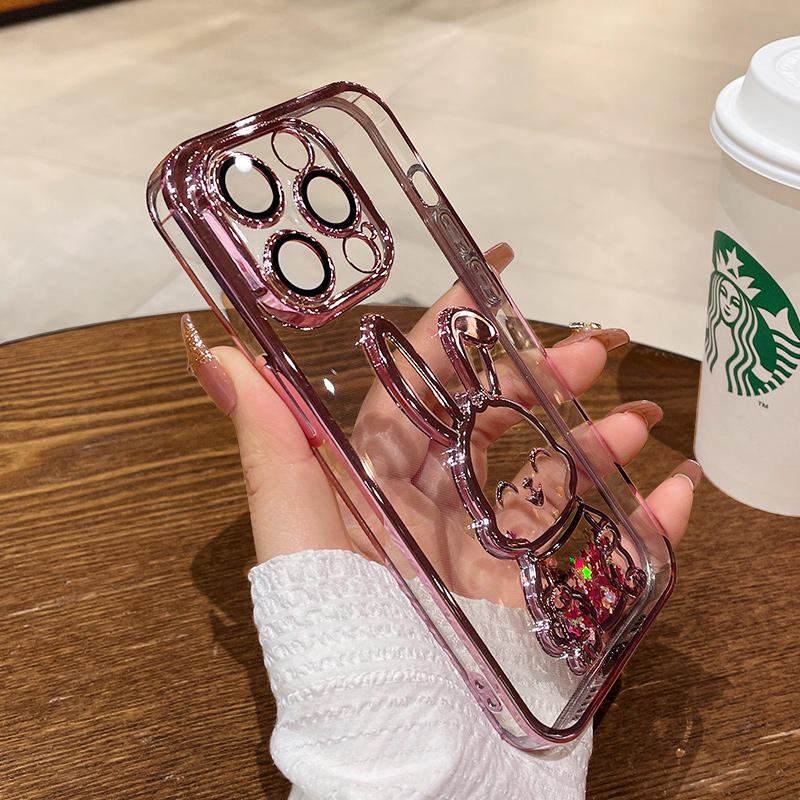 〖i607〗立体的な流砂うさぎのiPhoneケース,カメラ 保護 スマホケース
