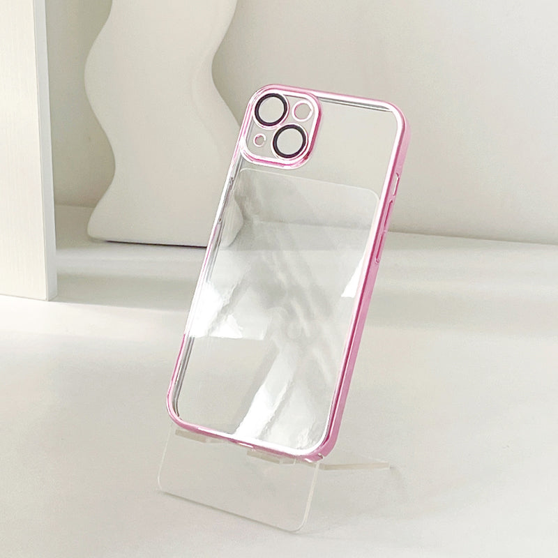 〖i364〗単色電気携帯電話ケース/iPhone 13スマホケース/IPhone 12 ケースかわいい電話ケース