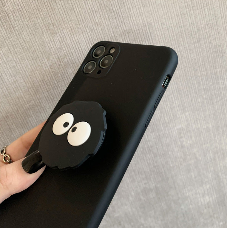 〖i272〗黒の練炭はiPhone13/iPhone 12携帯電話iPhone 11スマホケースリンク電話ケース