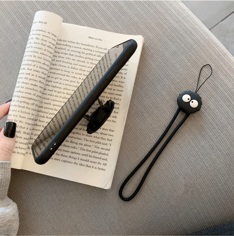 〖i272〗黒の練炭はiPhone13/iPhone 12携帯電話iPhone 11スマホケースリンク電話ケース