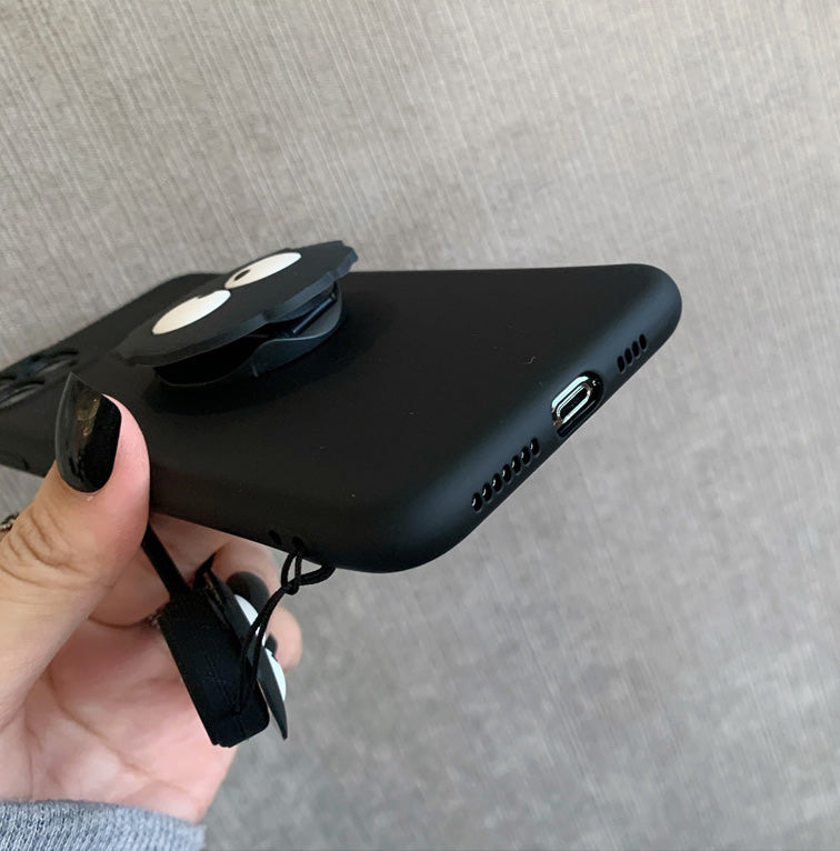 〖i272〗黒の練炭はiPhone13/iPhone 12携帯電話iPhone 11スマホケースリンク電話ケース