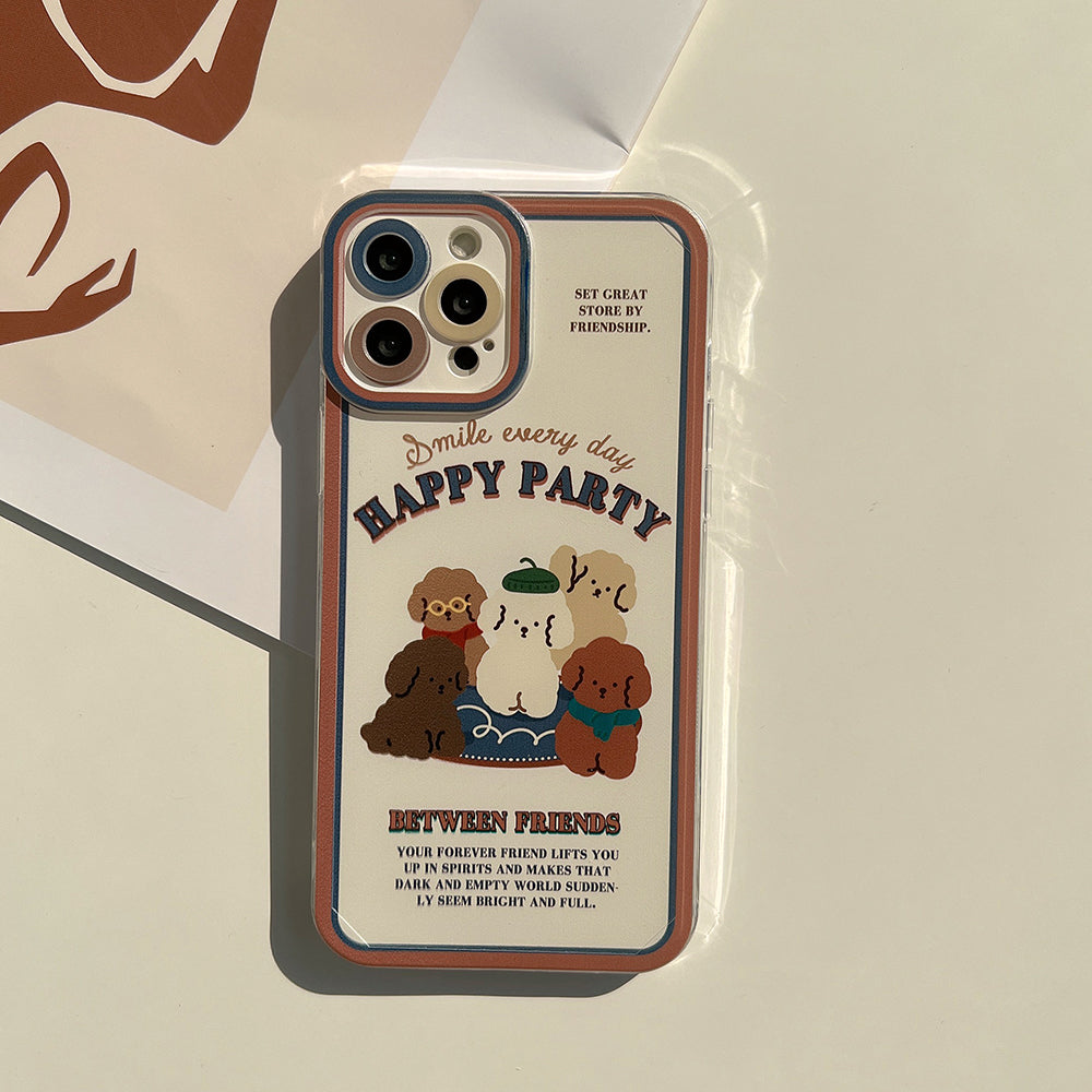 〖i299〗iPhone 13 レトロな犬のスマートフォンケース iPhone11漫画スマートフォンケースに適しています