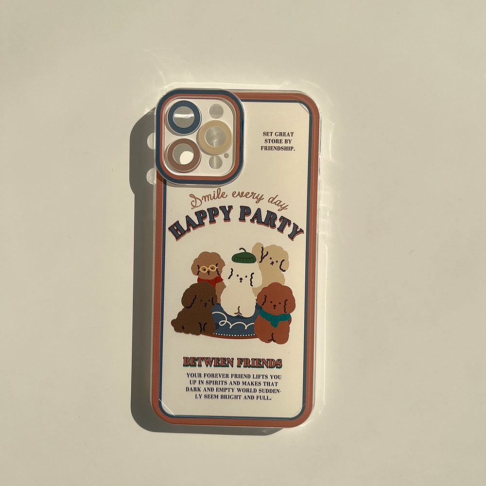 〖i299〗iPhone 13 レトロな犬のスマートフォンケース iPhone11漫画スマートフォンケースに適しています