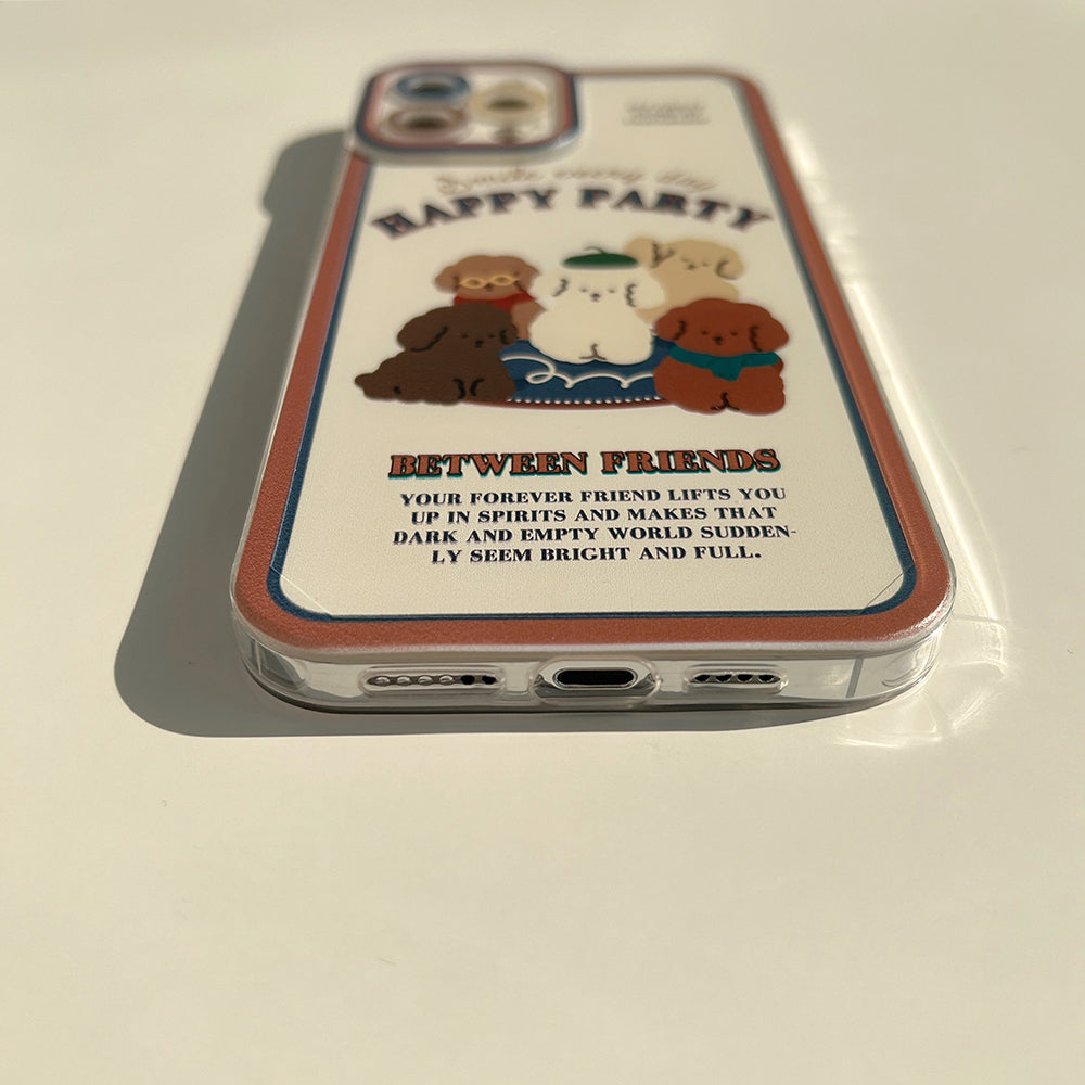 〖i299〗iPhone 13 レトロな犬のスマートフォンケース iPhone11漫画スマートフォンケースに適しています