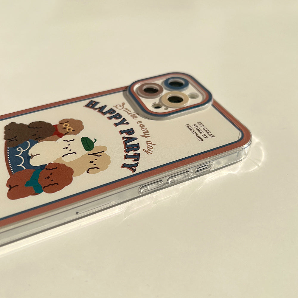 〖i299〗iPhone 13 レトロな犬のスマートフォンケース iPhone11漫画スマートフォンケースに適しています