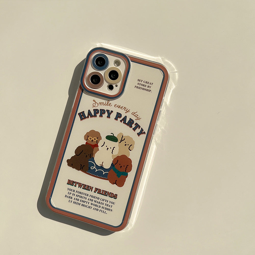 〖i299〗iPhone 13 レトロな犬のスマートフォンケース iPhone11漫画スマートフォンケースに適しています